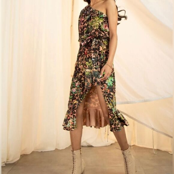 HEMANT AND NANDITA NEW WITH TAGS HN-VEENA-605 DRESS IN BLACK SIZE MEDIUM - Picture 4 of 8